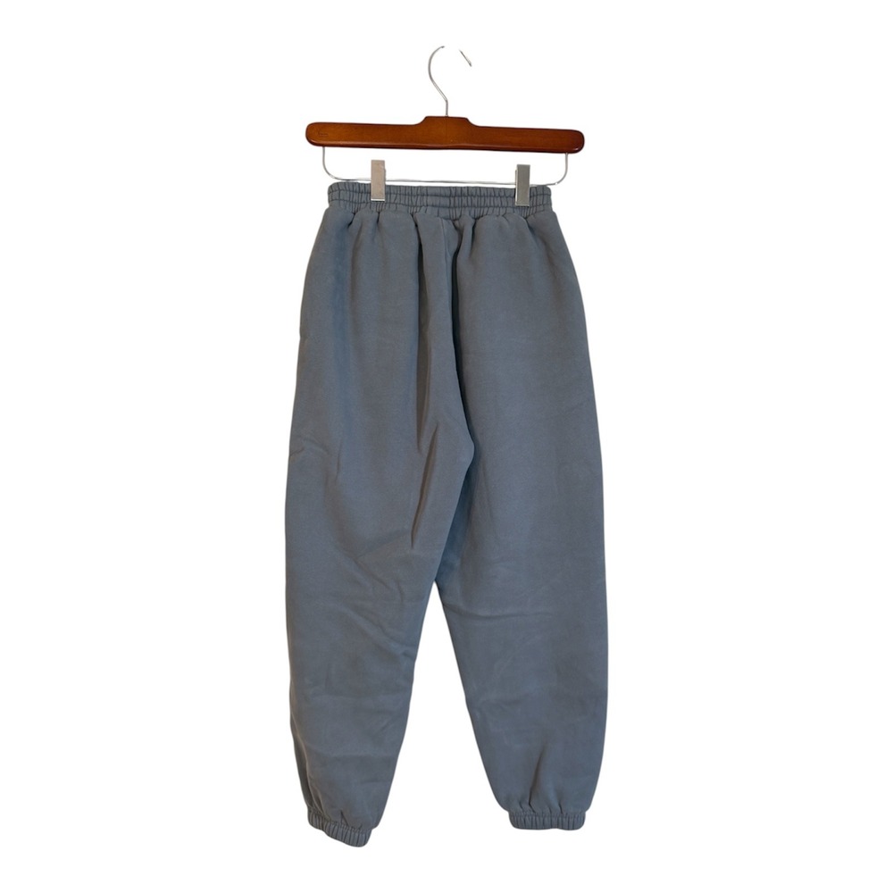 Comfrt Sweatpants Blue L Women Joggers Fleece Elastic Waist Lounge